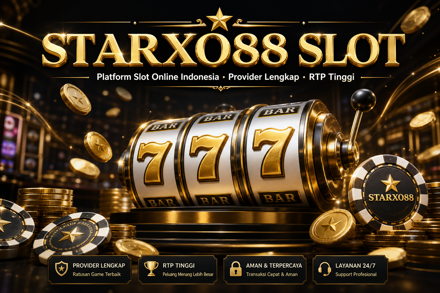 STARXO88 Slot Front Black 